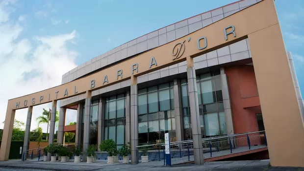 Fachada do Hospital Barra D'Or — Rede D'Or São Luiz